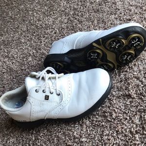 White USF Footjoy DryJoys Golf Shoes